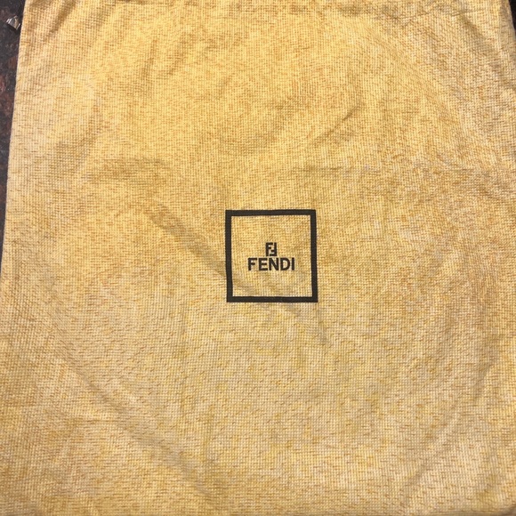 Vintage Fendi Borsa Zucchino Ostrik Beige Flat Bag - Picture 8 of 10